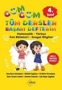 4. Sınıf Güm Güm Tüm Dersler Başarı Defterim Matematik - Türkçe - Fen Bilimleri - Sosyal Bilgiler