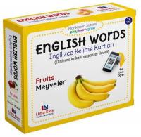 Fruits-Meyveler - English Words - İngilizce Kelime Kartları