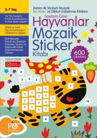 Hayvanlar Mozaik Sticker Kitabı Sayılara Göre 3 - 7 Yaş